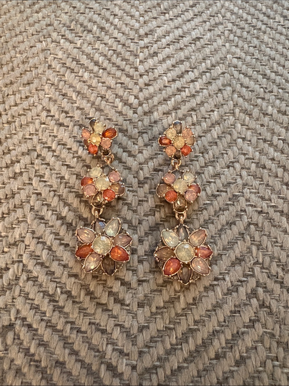 Loft Multi-Color Floral Drop Earrings
